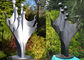 Customized Size Abstract Family Sculpture , Outdoor Metal Lawn Sculptures