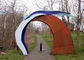 Contemporary Park Decoration Outdoor Metal Corten Steel Arch