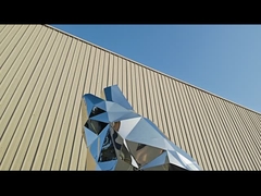 Dekorasi Taman patung serigala stainless steel