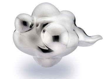 Art Cloud Theme Stainless Steel Abstrak Patung, Patung-Patung Taman Seni Dekoratif Modern