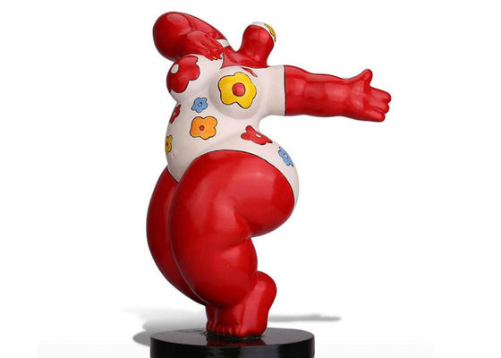 Harga yang bagus Patung Fiberglass Luar Ruangan Wanita Telanjang Dekorasi Multi Warna on line