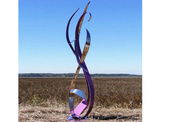 Harga yang bagus Patung Pita Stainless Steel Seni Logam Modern Ukuran Kustom on line