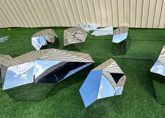 Harga yang bagus Berbagai Ukuran Seni Logam Kebun Modern Patung Batu Baja Berastain on line