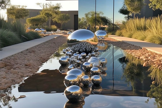 Harga yang bagus Modern Stainless Steel Infinite Ball Sphere Seni Metal Outdoor Sculpture on line