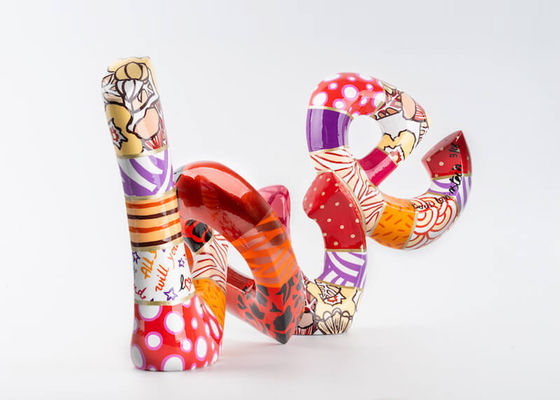 Harga yang bagus Surat Cinta Kontemporer Modern Patung Serat Kaca Luar Ruangan Warni on line