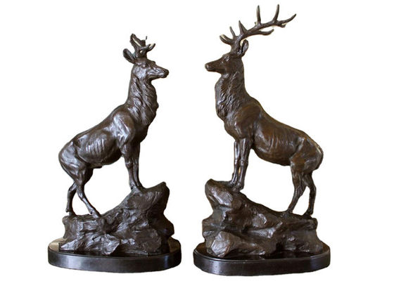 Harga yang bagus Ukuran Hidup Metal Antelope Casting Bronze Deer Sculpture untuk Indoor atau Outdoor on line