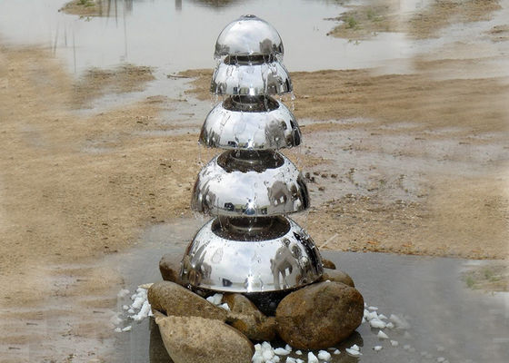 Harga yang bagus Cermin Air Stainless Steel Dipoles Fitur Lima Desain Setengah Lingkaran on line