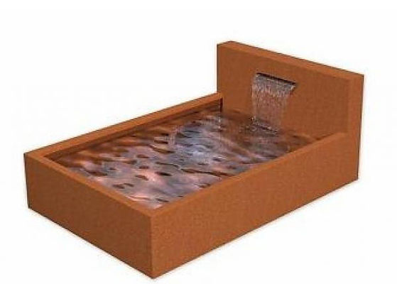 Harga yang bagus Air Terjun Corten Steel Gaya Modern, Kolam Corten Steel Memiliki Stabilitas Korosi on line