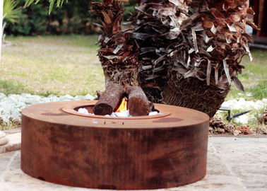 Harga yang bagus Ramah Lingkungan Menarik Pemanasan Taman Corten Steel Fire Pit Bentuk Bulat on line