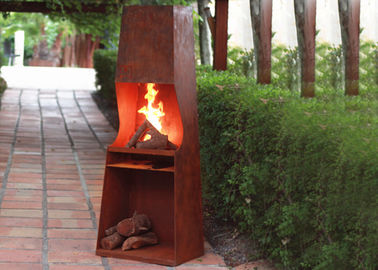 Harga yang bagus Tahan Cuaca Corten Steel Fire Pit Tahan Karat OEM / ODM Tersedia on line