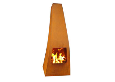 Harga yang bagus Corten Steel Garden Wood Burning Perapian, Yard / Garden Cast Iron Fire Pot on line