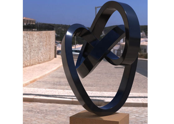 Harga yang bagus Custom Painted Metal Art Stainless Steel Abstract Twisted Sculpture untuk Outdoor on line