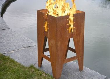 Harga yang bagus Durable Outdoor Corten Steel Fire Pit Barbecue Ukuran Disesuaikan Tersedia on line