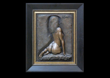 Harga yang bagus Di Sini Menunggu Patung-Patung Perunggu Barat Desain Cantik Anti Korosi on line