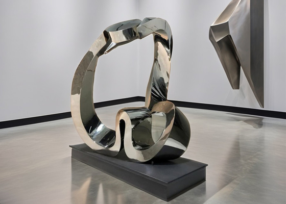 Harga yang bagus Modern Stainless Steel Abstrak Metal Art Sculpture Outdoor / Interior Dekorasi Taman Custom Pengelasan on line