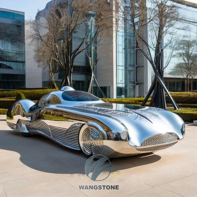 Harga yang bagus Berbagai Penutup Tersedia Patung Mobil Baja Ringan Untuk Lanskap Perkotaan on line