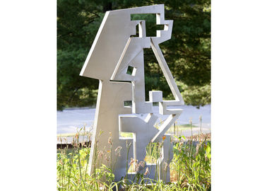 Harga yang bagus Stainless Steel Painted Metal Sculpture, Metal Outdoor Sculpture Abstrak on line
