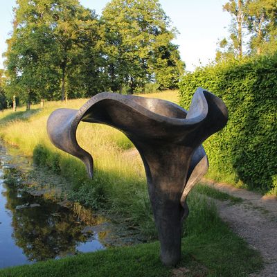 Harga yang bagus Custom Dekoratif Taman Besar Logam Perunggu Landscape Sculpture Bunga on line