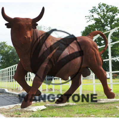 Harga yang bagus Dekorasi Luar Ruas Modern Berkarat Patung Hewan Baja Corten on line