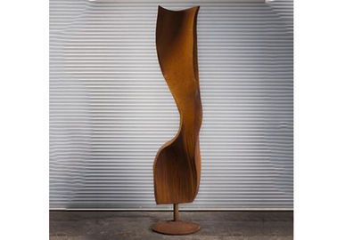 Harga yang bagus Abstrak Rusty Metal Corten Steel Patung Untuk Dekorasi Rumah Dalam Ruangan on line