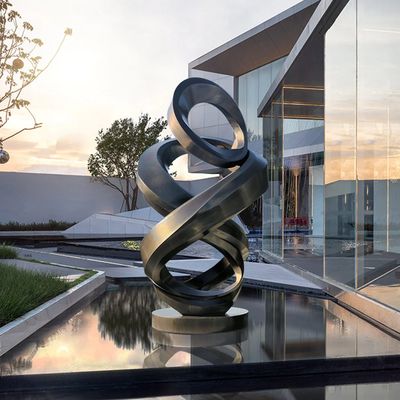 Harga yang bagus SERENITY Mirror | Contemporary Abstract Stainless Steel Sculpture for Outdoor Garden on line