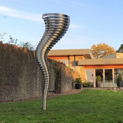 Harga yang bagus Spiral Decorative Art Sculpture Outdoor Metal Sculpture Custom Statue Garden Landscaping Wholesale on line