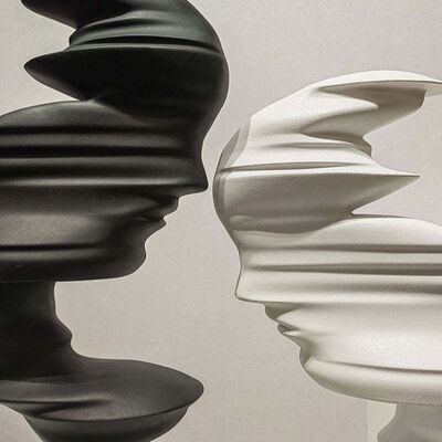 Harga yang bagus Patung Fiber Glass Dekoratif Kustom Patung Abstrak Ukuran Sebenarnya Patung Logam on line