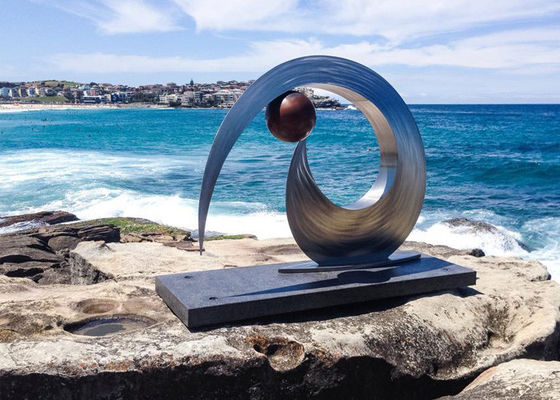 Harga yang bagus Stainless Steel Taman Abstrak Patung Logam Seni Patung Logam Kontemporer on line