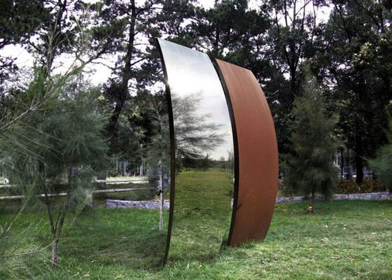 Harga yang bagus Taman Seni Patung Baja Corten, Seni Patung Logam Tinggi 200cm on line