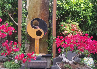 Harga yang bagus Abstrak Corten Steel Garden Patung Abstrak Untuk Dekorasi Luar Ruangan on line