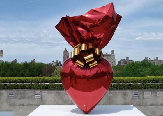 Harga yang bagus Luar Stainless Steel Permen Dekorasi Taman Patung Besar Titanium Plating on line