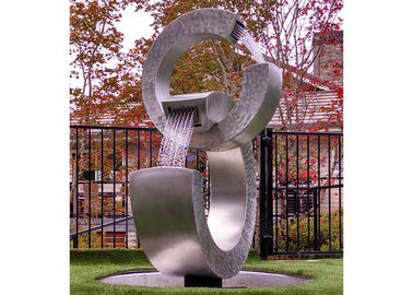 Harga yang bagus Fitur Air Stainless Steel Finish Bersikat, Air Mancur Luar Ruangan on line