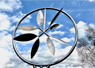 Harga yang bagus Logam Angin Kinetic Modern Stainless Steel Patung Luar Dekoratif on line