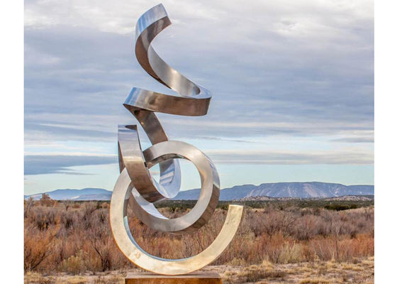 Harga yang bagus Wangstone Cermin Patung Stainless Steel Dekorasi Besar 300cm Tinggi on line