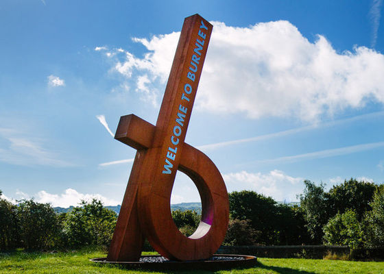 Harga yang bagus Dekorasi Kota Kontemporer Luar Patung Logam Baja Corten on line