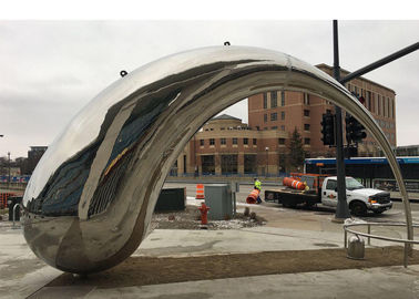 Harga yang bagus Patung Umum Stainless Steel Luar Kota Publik untuk Lansekap Kota on line