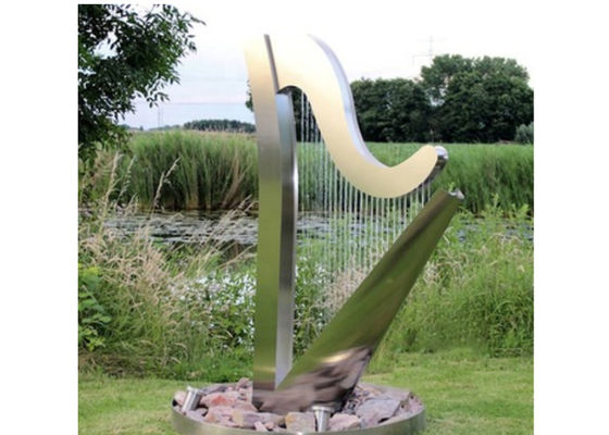 Harga yang bagus Taman Tirai Hujan Air Terjun Air Mancur Stainless Steel on line