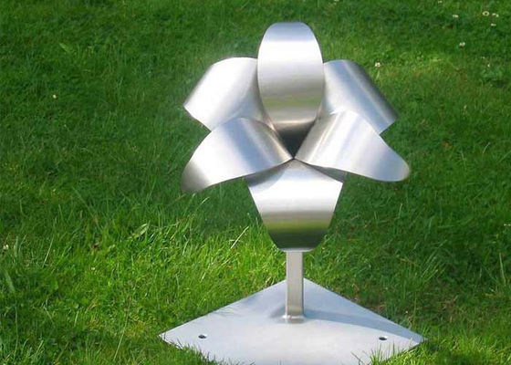 Harga yang bagus Patung Bunga Logam Sandblasting Stainless Steel Untuk Taman on line