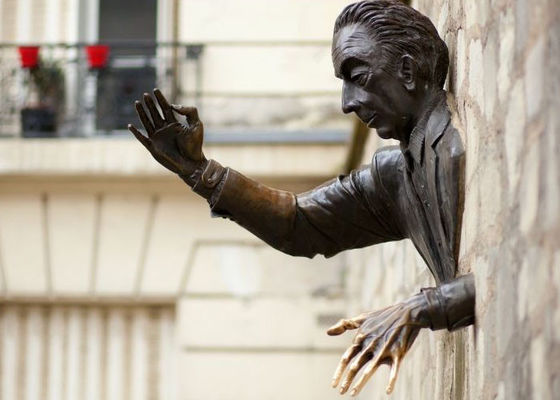 Harga yang bagus ODM Ukuran Hidup Luar Dinding Dekoratif Casting Patung Manusia Perunggu on line