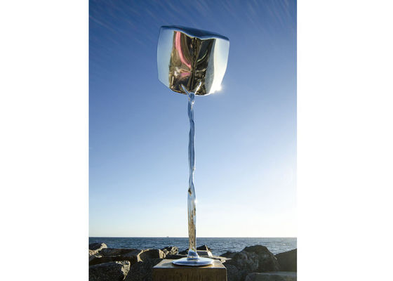 Harga yang bagus OEM 300cm Tinggi Dipoles Seni Logam Dekoratif Stainless Steel on line