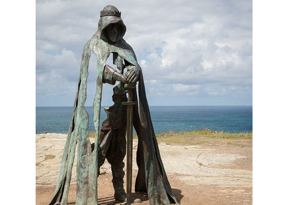 Harga yang bagus Patung Perunggu Abstrak Ukuran Hidup Prajurit Patina on line