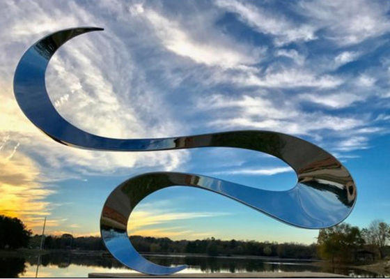 Harga yang bagus Patung Abstrak Stainless Steel Modern Dipoles ODM on line