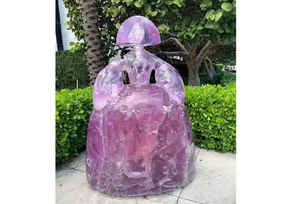 Harga yang bagus Gadis Putri Patung Fiberglass Luar Ruangan Untuk Dekorasi Taman on line