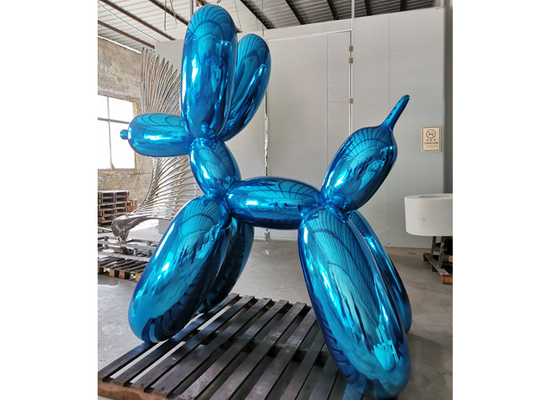 Patung Hewan Anjing Balon Stainless Steel Kontemporer Dipoles