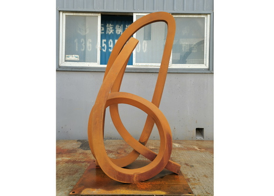 Harga yang bagus Modern Outdoor Abstrak Patung Logam Taman Seni Patung Baja Corten on line