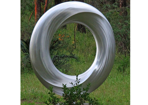 Harga yang bagus Patung Cincin Stainless Steel Taman Logam Dengan Ukuran Reguler Tinggi 150 on line