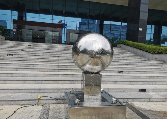 150cm Tinggi 316L Stainless Steel Air Fountain Untuk Dekorasi Taman