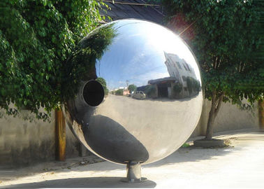 Harga yang bagus Dipoles terbuka Patung Logam Stainless Steel Balls Dekoratif Untuk Halaman Dekorasi on line