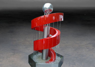 Harga yang bagus Fitur Air Hujan Tirai Stainless Steel Warna Merah OEM / ODM Tersedia on line