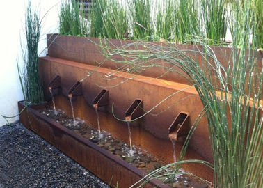Harga yang bagus Air Logam Luar Corten Baja Fitur Desain Unik Untuk Hotel Yard on line
